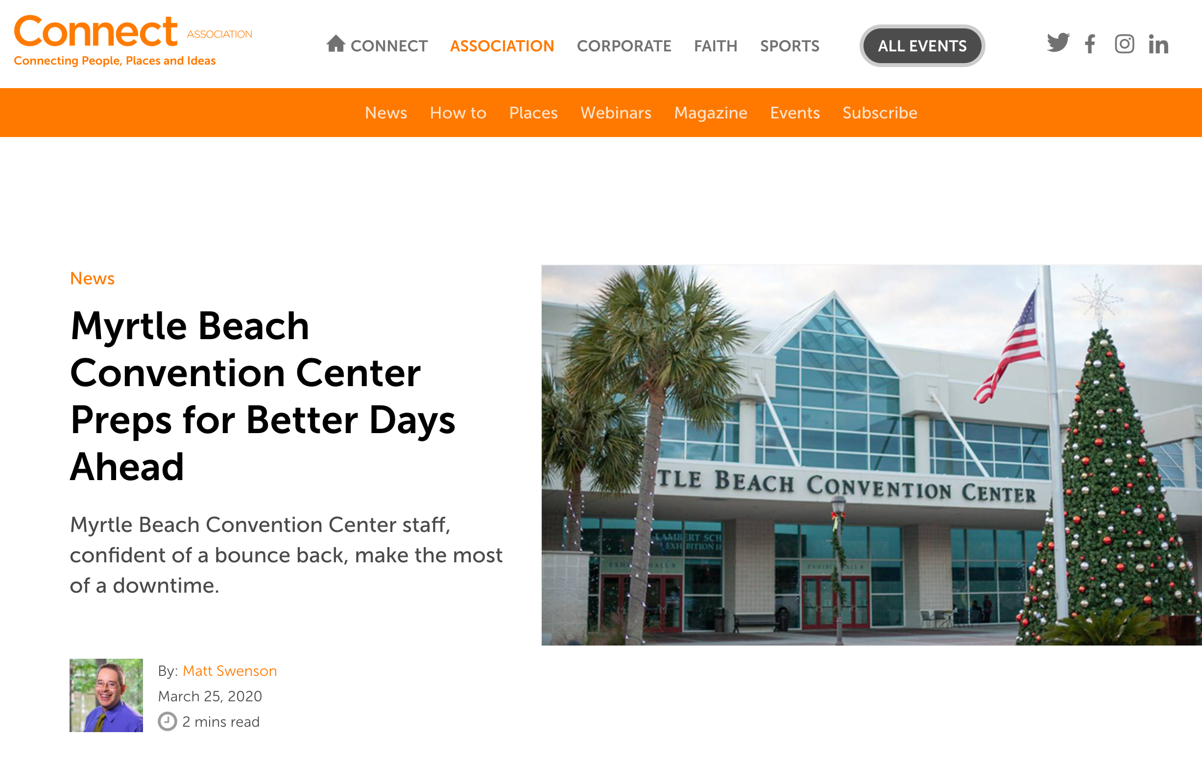 Myrtle Beach Convention Center Preps for Better Days Ahead